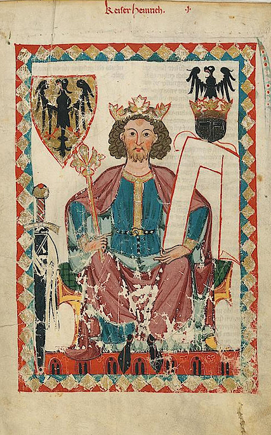 Der Staufer Kaiser Heinrich VI. (1165-1197), Sohn Friedrich I. B